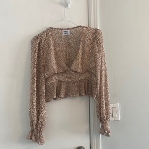 Princess Polly cropped blouse